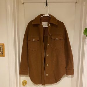 Wilfred Free Shacket in Brown